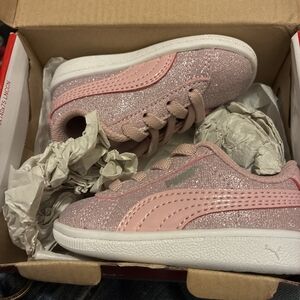 Puma Kids Glittery Pink Sneakers
